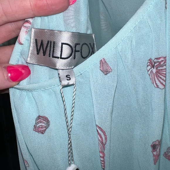 NWT Wildfox Coachella Light Blue Shell Seashell Maxi Dress size Small S $178 - Picture 6 of 6